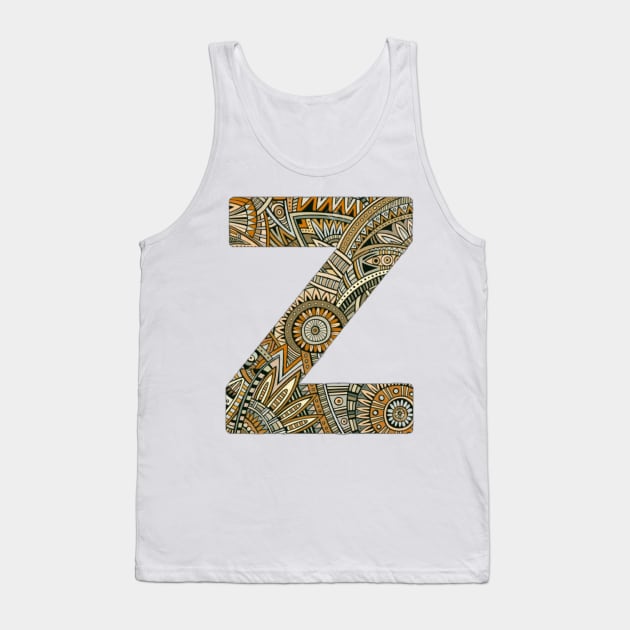 Letter Tank Top by ZoeBaruch